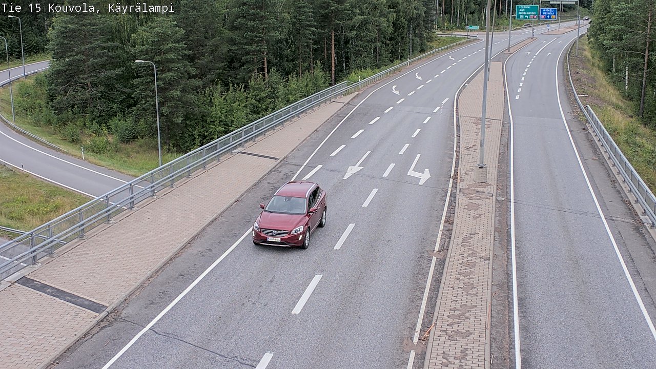 Weather Camera Image Road 15 Kouvola, Käyrälampi, Kouvola, Kymenlaakso