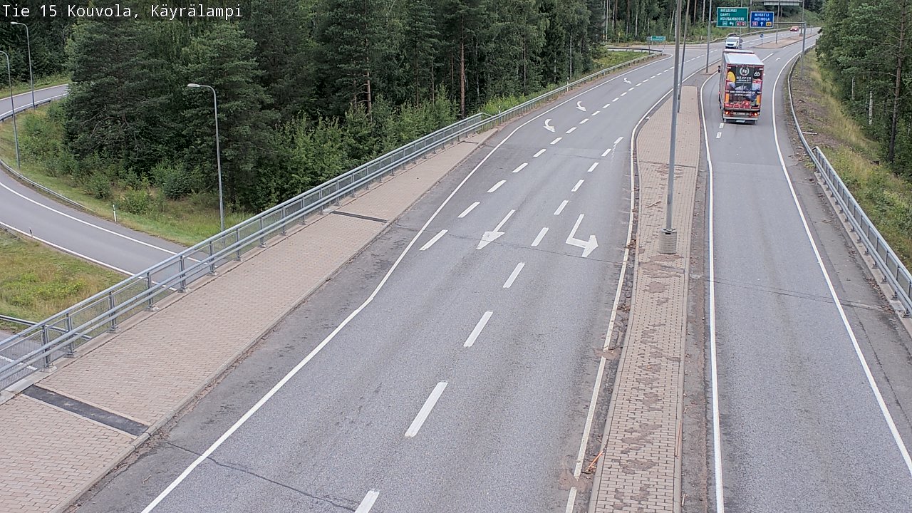 Weather Camera Image Road 15 Kouvola, Käyrälampi, Kouvola, Kymenlaakso