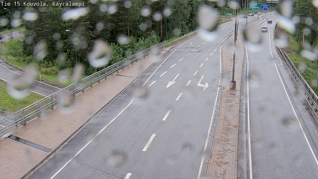 Weather Camera Image Road 15 Kouvola, Käyrälampi, Kouvola, Kymenlaakso