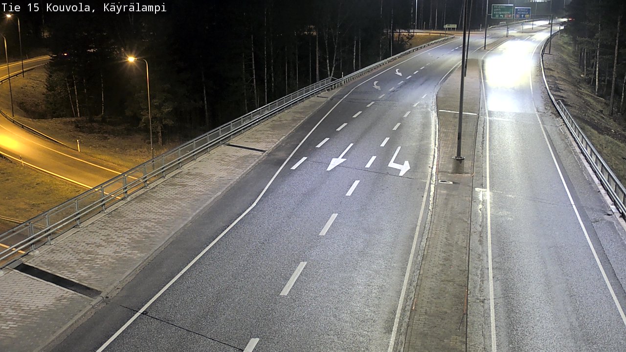Weather Camera Image Väg 15 Kouvola, Käyrälampi, Kouvola, Kymenlaakso