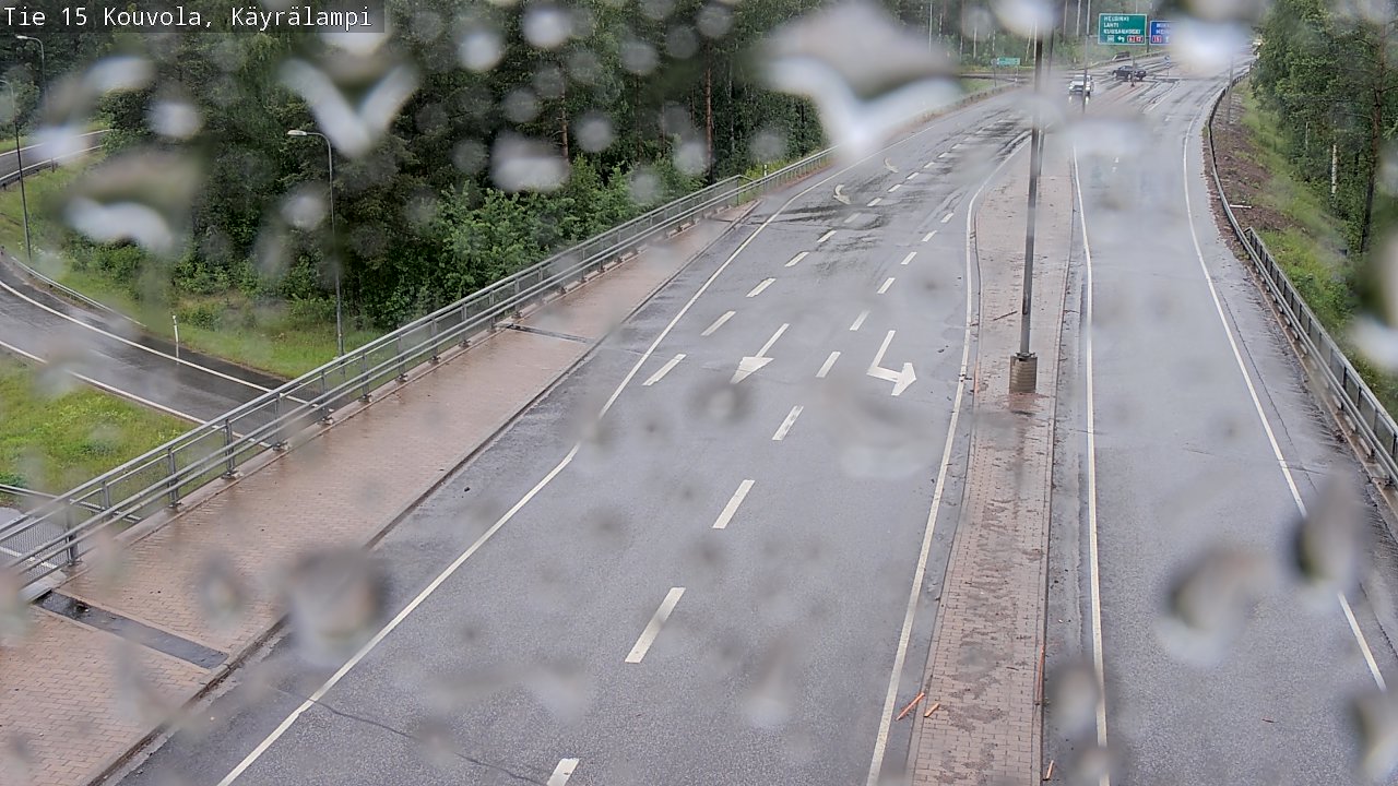 Weather Camera Image Road 15 Kouvola, Käyrälampi, Kouvola, Kymenlaakso