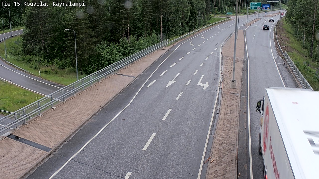 Kelikamerat Kuva Tie 15 Kouvola, Käyrälampi, Kouvola, Kymenlaakso