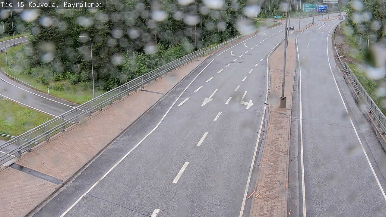 Weather Camera Image Väg 15 Kouvola, Käyrälampi, Kouvola, Kymenlaakso