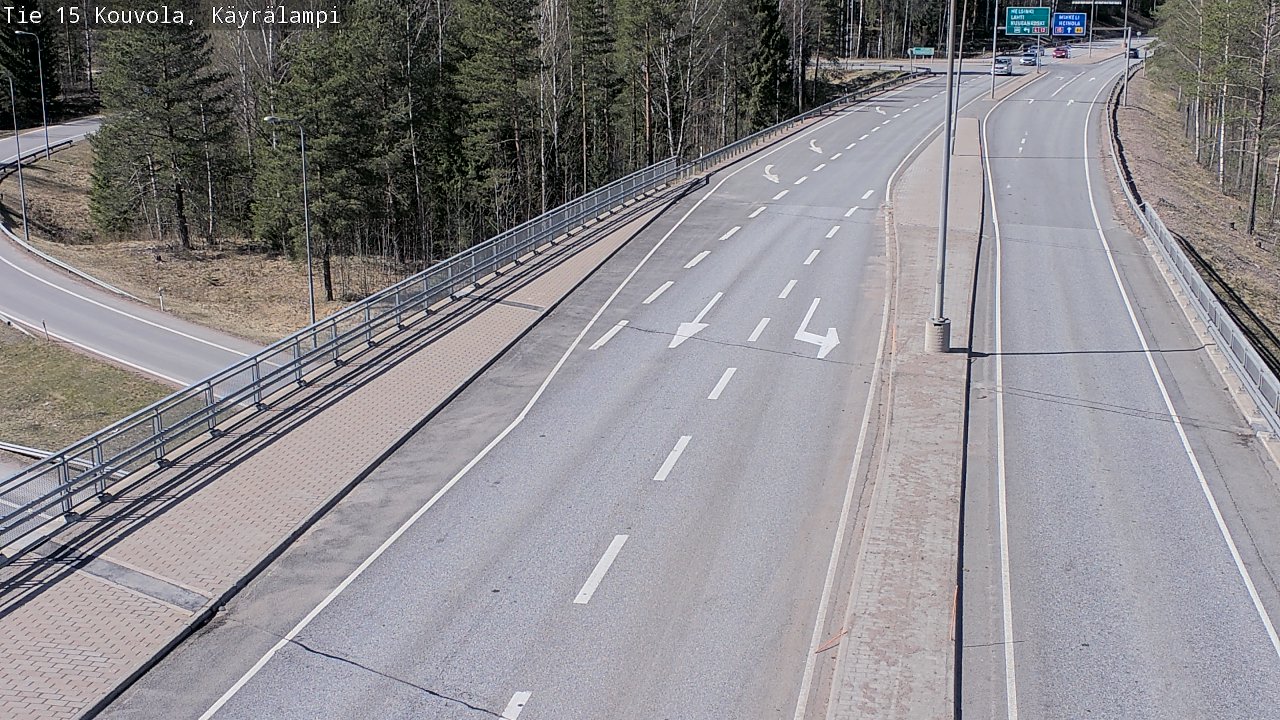 Kelikamerat Kuva Tie 15 Kouvola, Käyrälampi, Kouvola, Kymenlaakso