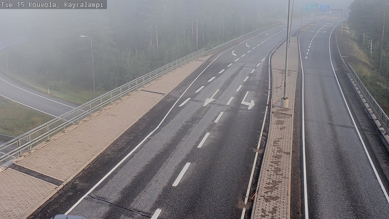 Weather Camera Image Road 15 Kouvola, Käyrälampi, Kouvola, Kymenlaakso