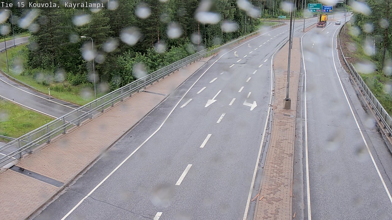 Weather Camera Image Road 15 Kouvola, Käyrälampi, Kouvola, Kymenlaakso