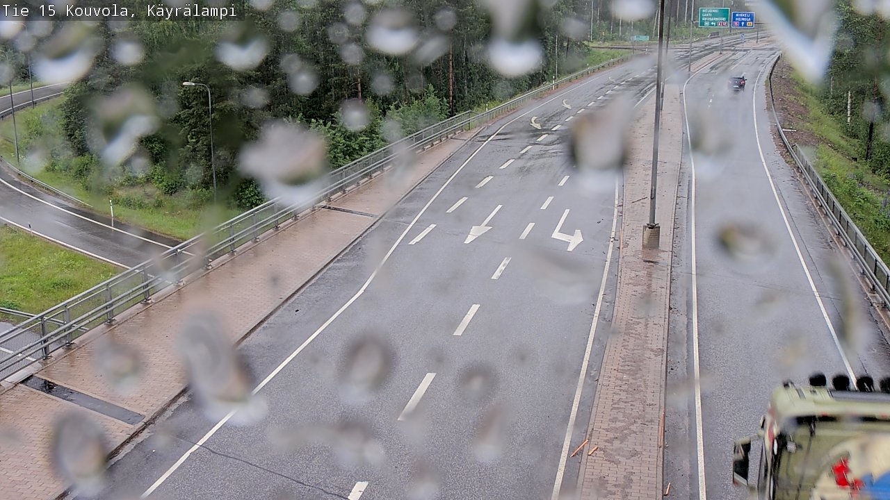 Weather Camera Image Road 15 Kouvola, Käyrälampi, Kouvola, Kymenlaakso