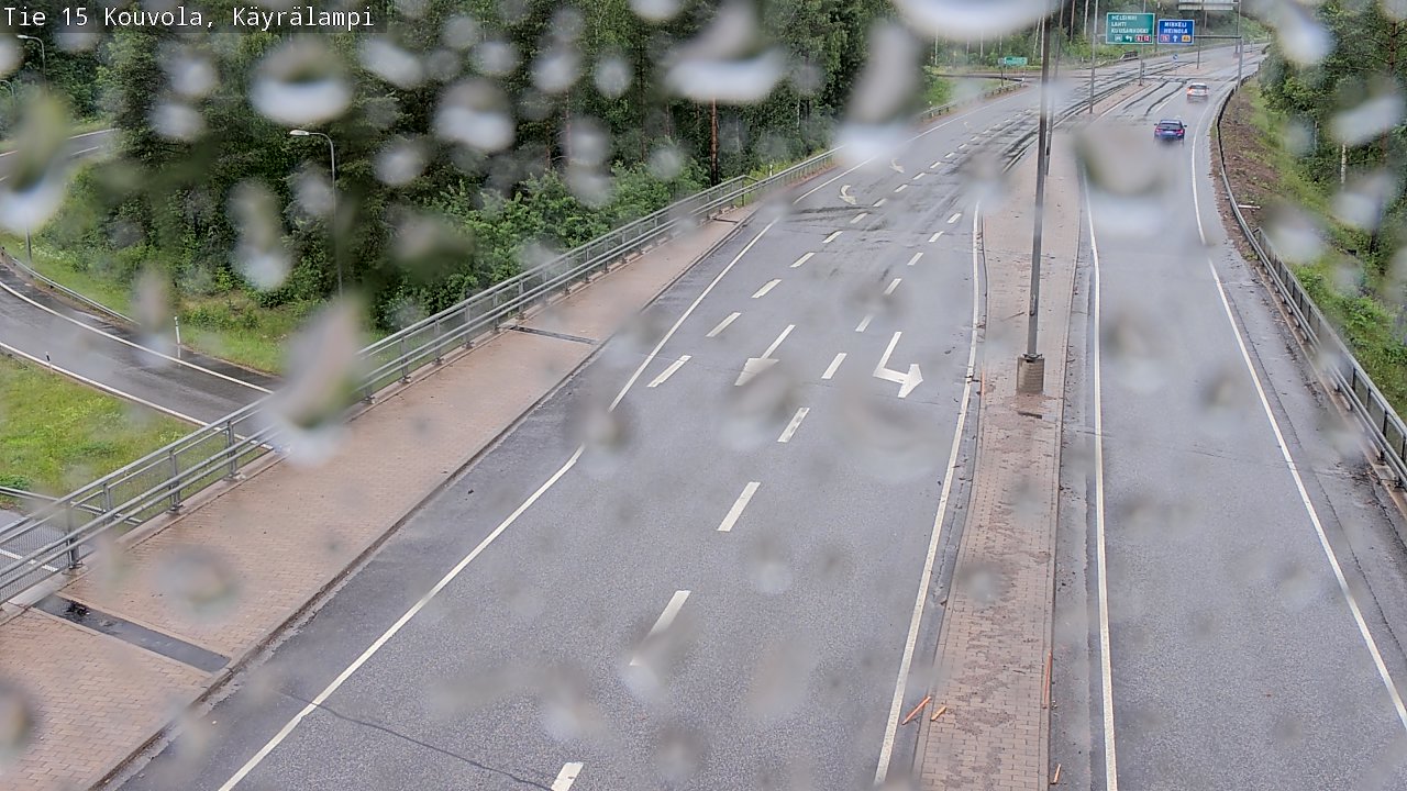 Weather Camera Image Road 15 Kouvola, Käyrälampi, Kouvola, Kymenlaakso