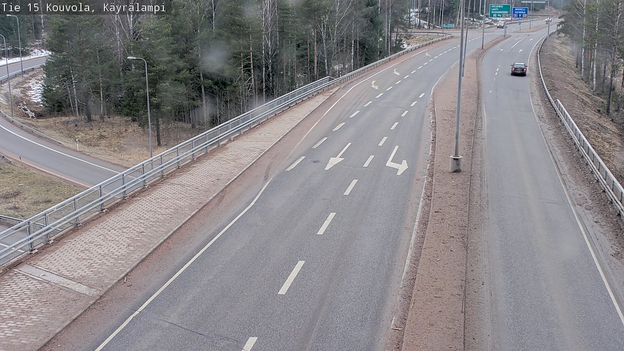 Weather Camera Image Road 15 Kouvola, Käyrälampi, Kouvola, Kymenlaakso
