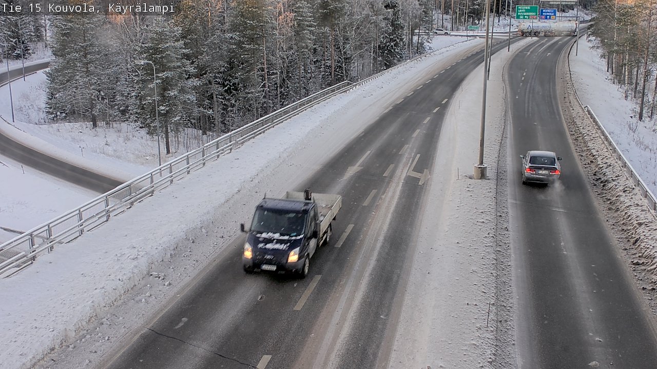 Weather Camera Image Road 15 Kouvola, Käyrälampi, Kouvola, Kymenlaakso