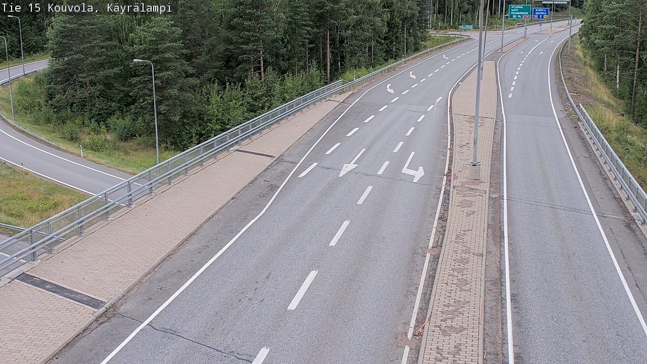 Weather Camera Image Road 15 Kouvola, Käyrälampi, Kouvola, Kymenlaakso