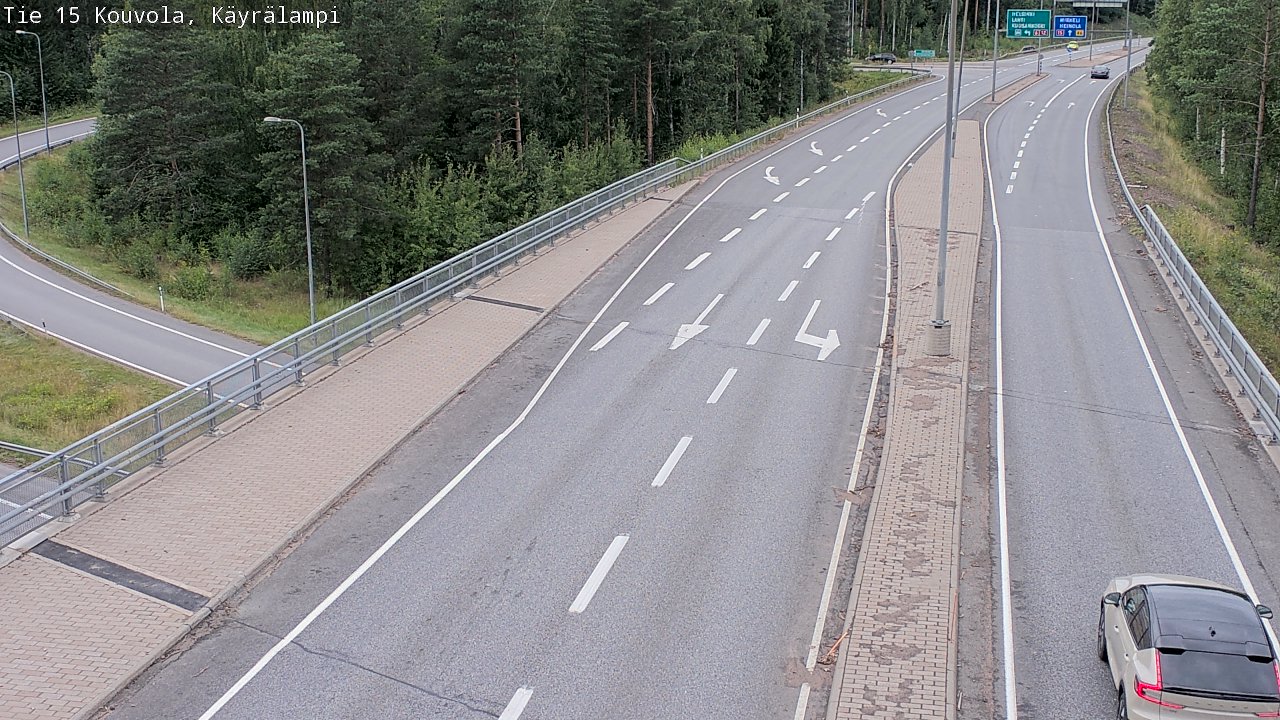 Weather Camera Image Road 15 Kouvola, Käyrälampi, Kouvola, Kymenlaakso