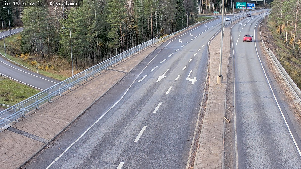 Kelikamerat Kuva Tie 15 Kouvola, Käyrälampi, Kouvola, Kymenlaakso