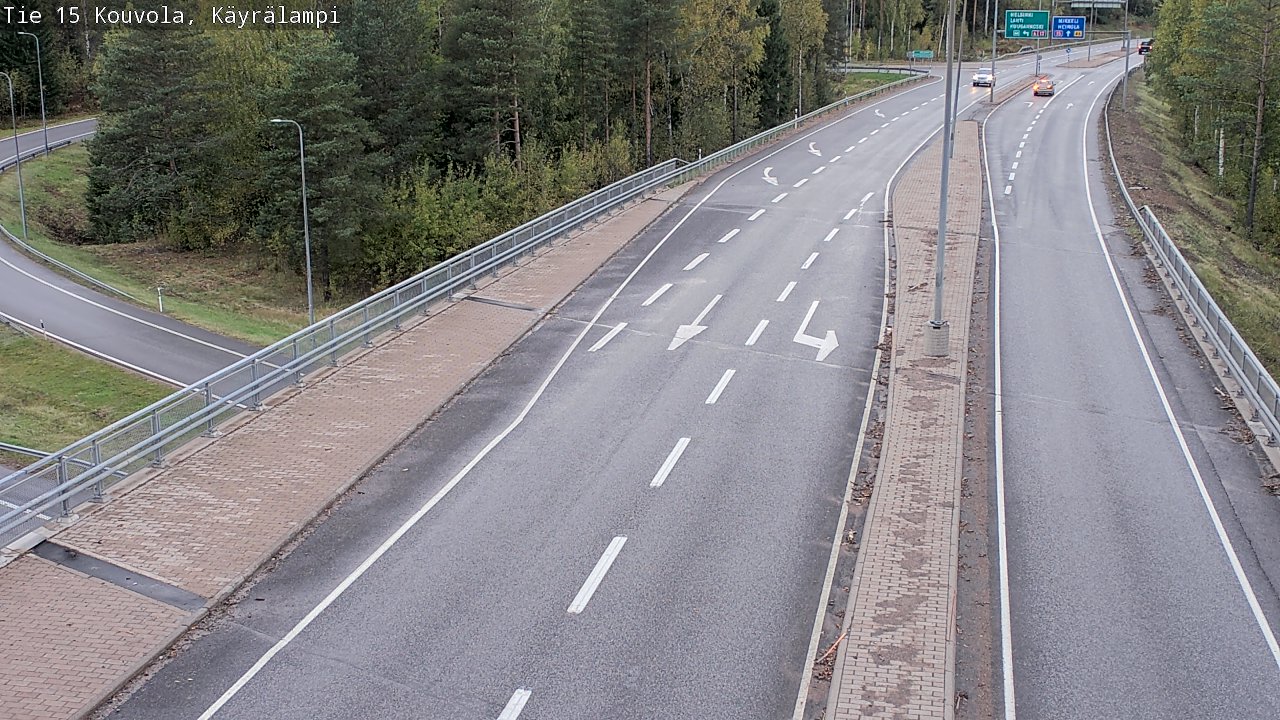 Weather Camera Image Road 15 Kouvola, Käyrälampi, Kouvola, Kymenlaakso