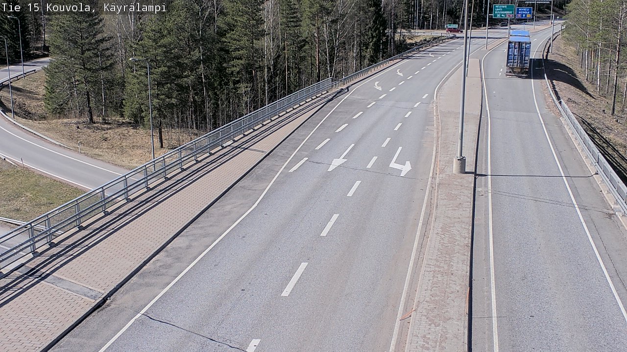 Kelikamerat Kuva Tie 15 Kouvola, Käyrälampi, Kouvola, Kymenlaakso