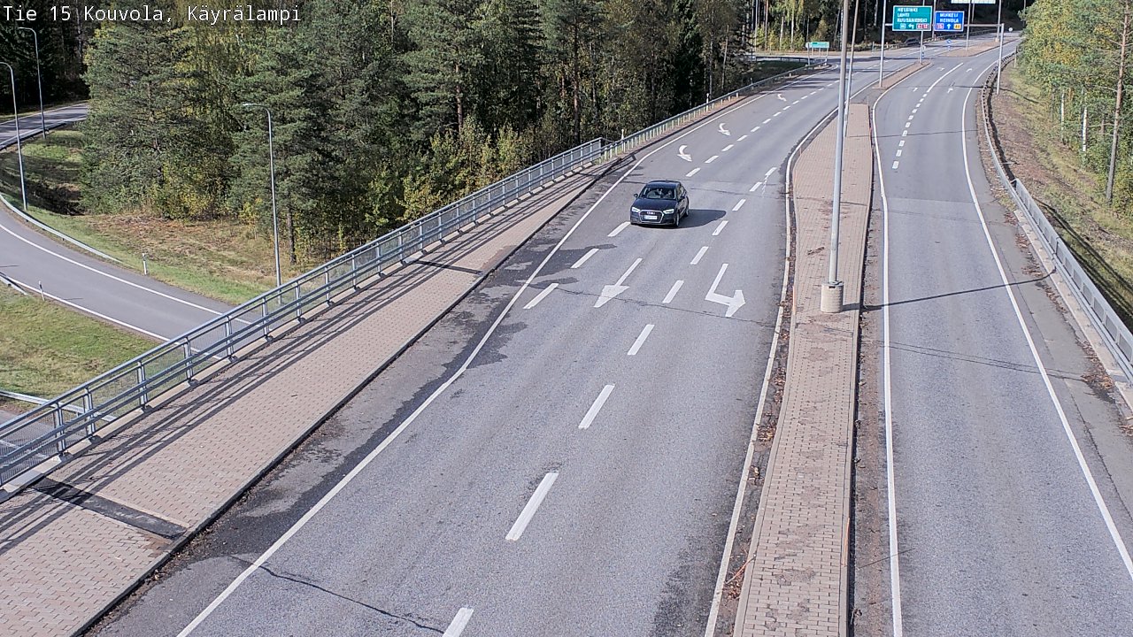 Weather Camera Image Road 15 Kouvola, Käyrälampi, Kouvola, Kymenlaakso