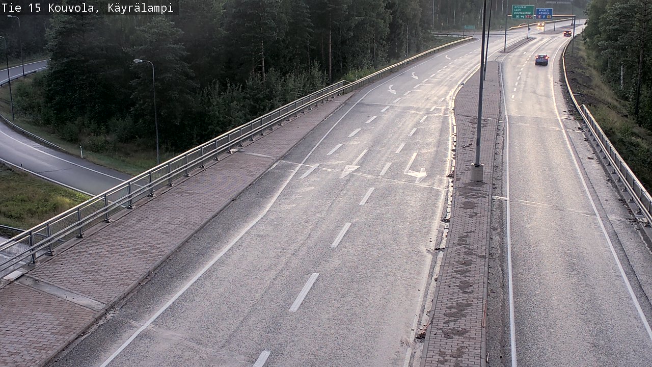 Kelikamerat Kuva Tie 15 Kouvola, Käyrälampi, Kouvola, Kymenlaakso