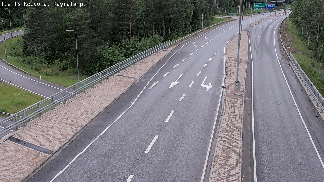 Kelikamerat Kuva Tie 15 Kouvola, Käyrälampi, Kouvola, Kymenlaakso