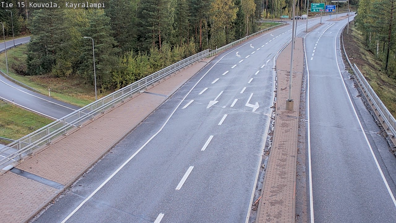 Weather Camera Image Road 15 Kouvola, Käyrälampi, Kouvola, Kymenlaakso