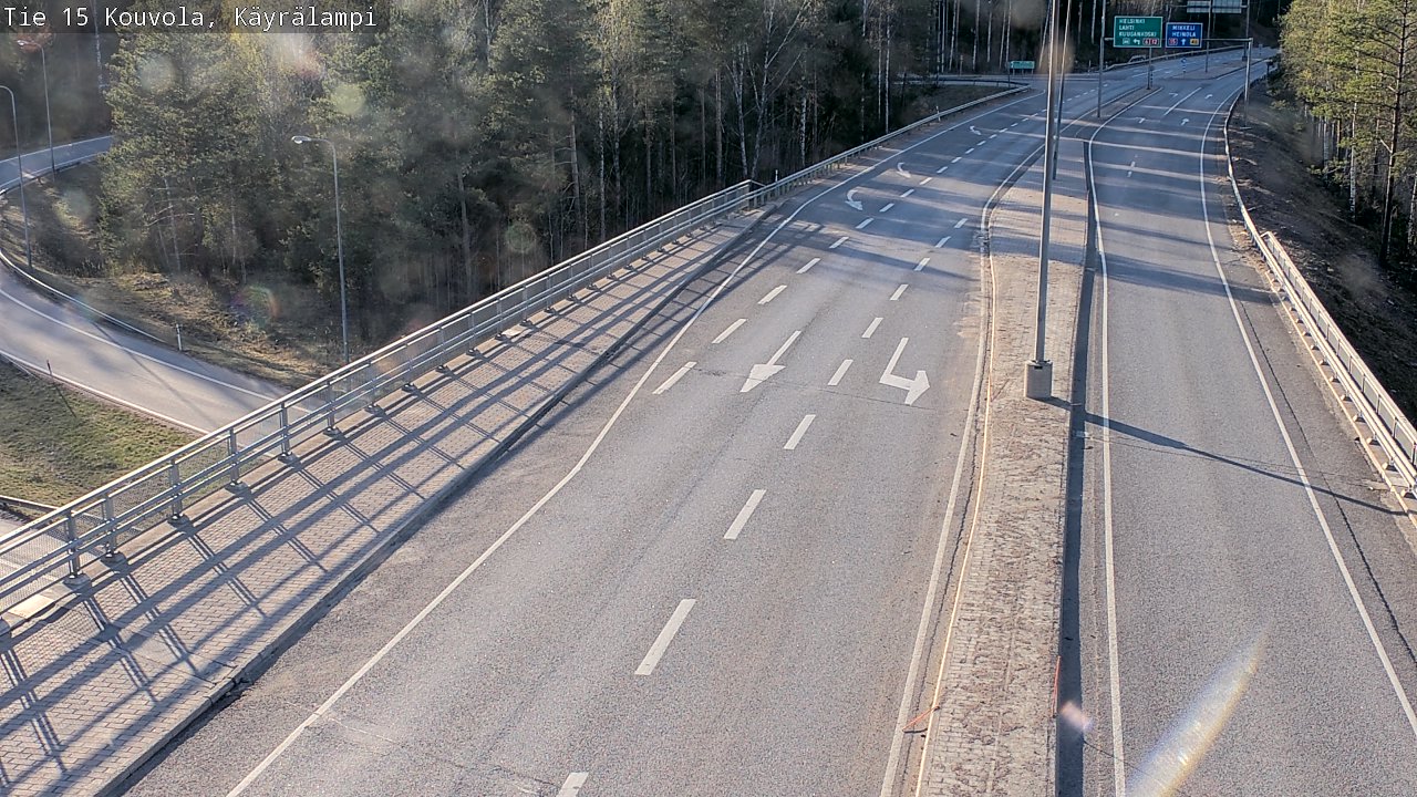 Kelikamerat Kuva Tie 15 Kouvola, Käyrälampi, Kouvola, Kymenlaakso