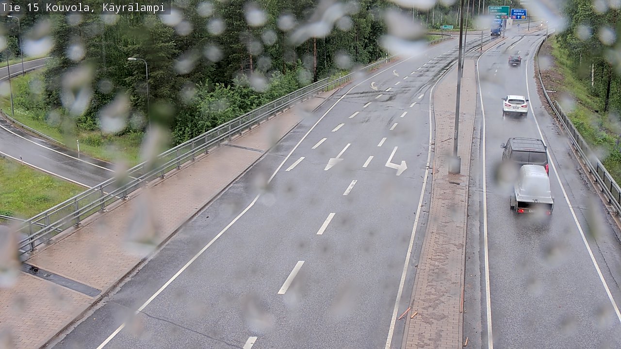 Weather Camera Image Road 15 Kouvola, Käyrälampi, Kouvola, Kymenlaakso