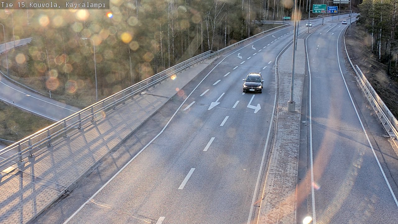 Kelikamerat Kuva Tie 15 Kouvola, Käyrälampi, Kouvola, Kymenlaakso