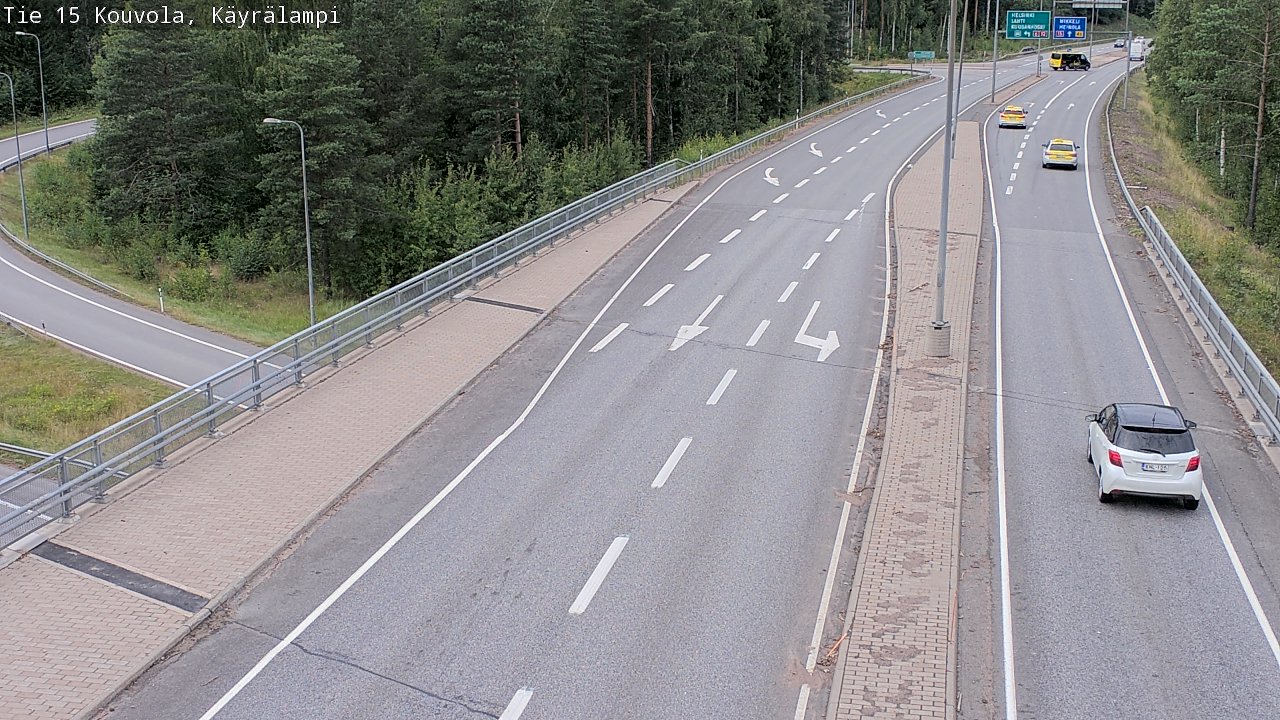 Weather Camera Image Road 15 Kouvola, Käyrälampi, Kouvola, Kymenlaakso