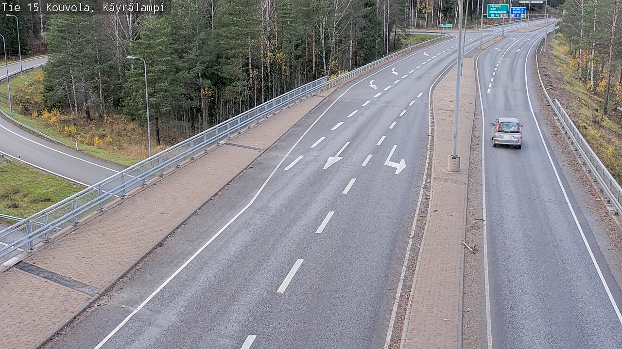 Kelikamerat Kuva Tie 15 Kouvola, Käyrälampi, Kouvola, Kymenlaakso