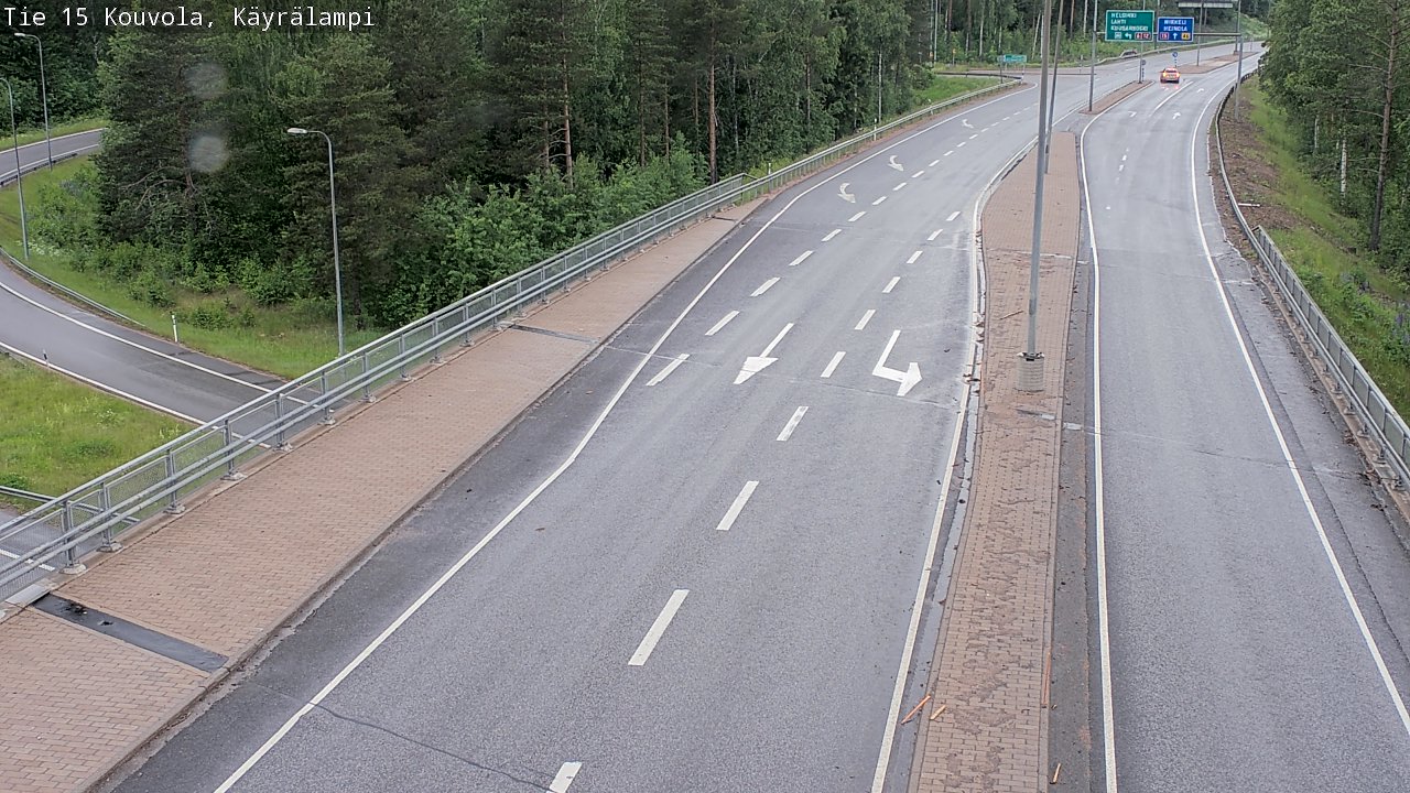 Kelikamerat Kuva Tie 15 Kouvola, Käyrälampi, Kouvola, Kymenlaakso