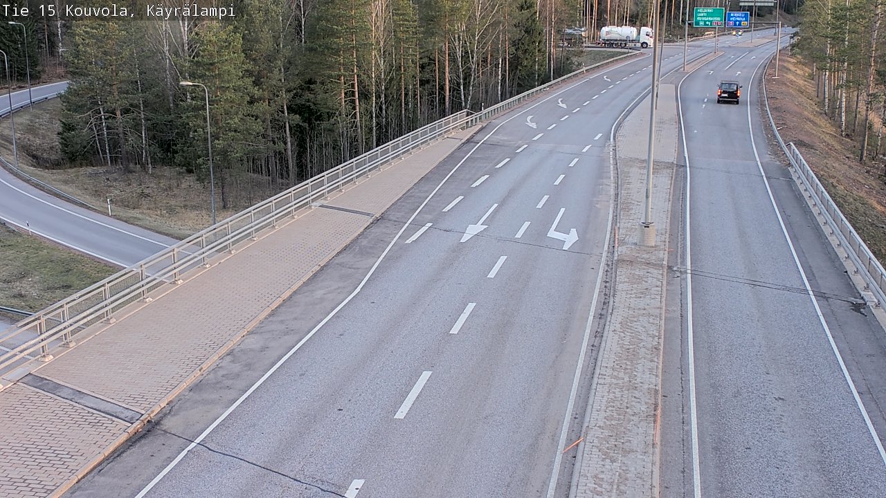 Weather Camera Image Road 15 Kouvola, Käyrälampi, Kouvola, Kymenlaakso