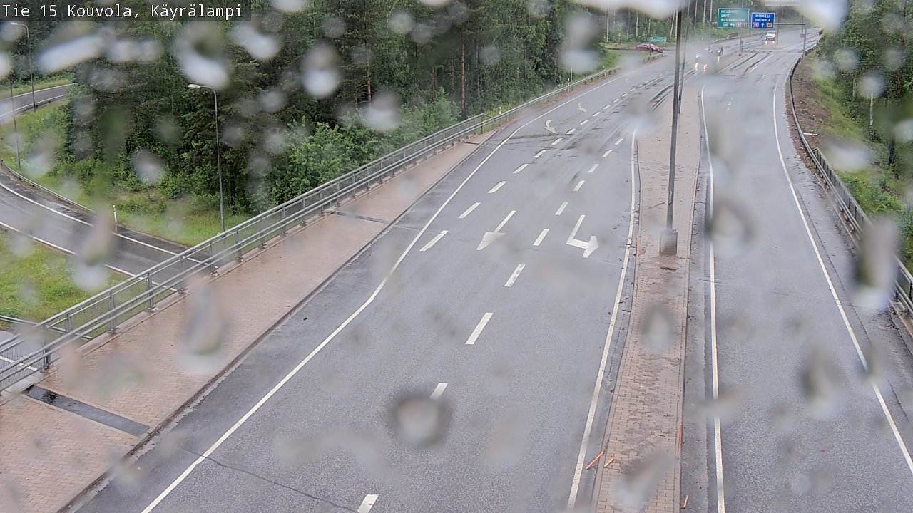Weather Camera Image Road 15 Kouvola, Käyrälampi, Kouvola, Kymenlaakso
