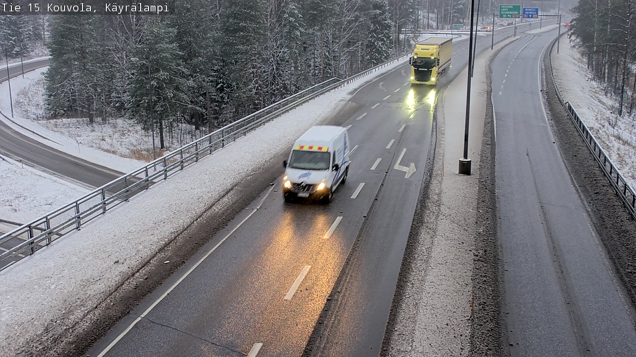 Weather Camera Image Väg 15 Kouvola, Käyrälampi, Kouvola, Kymenlaakso