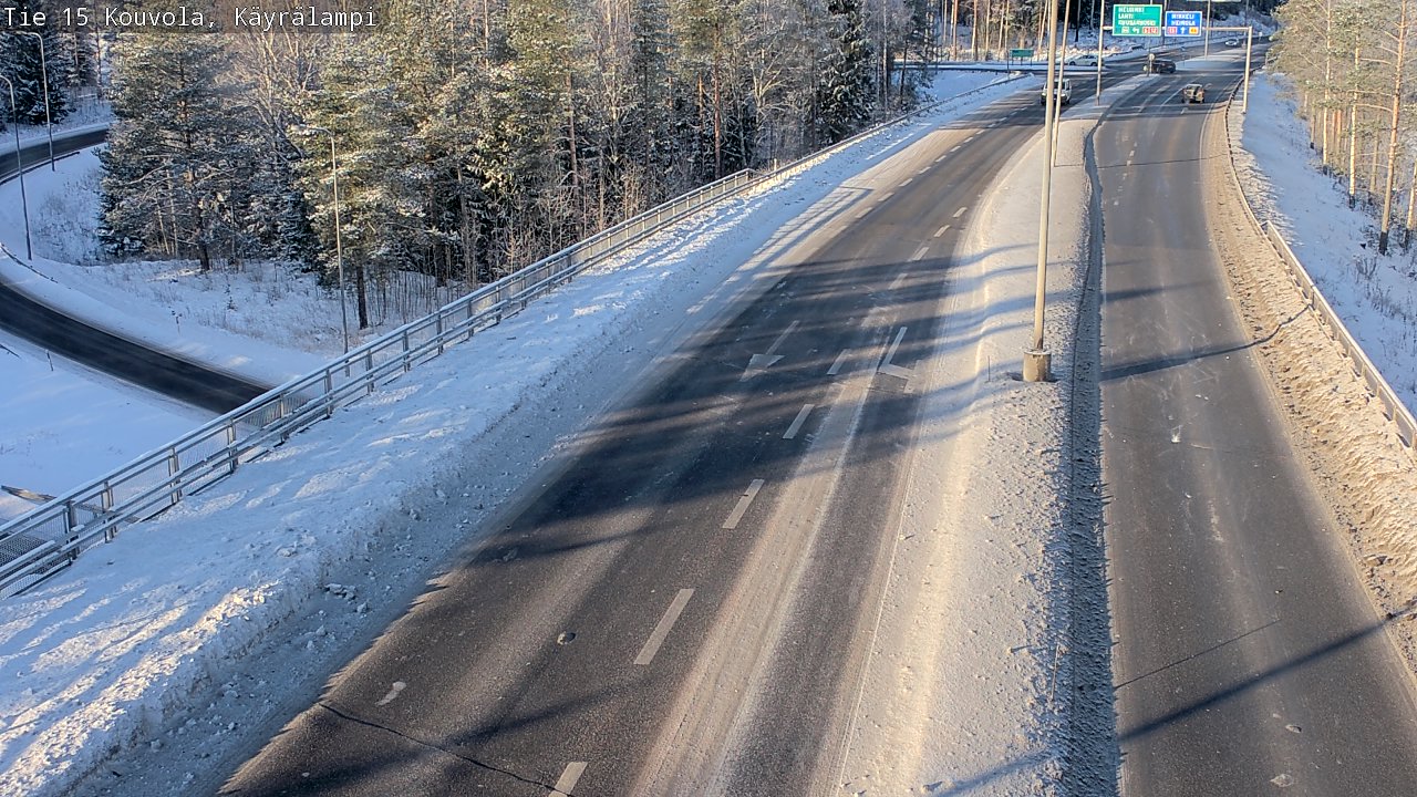 Weather Camera Image Road 15 Kouvola, Käyrälampi, Kouvola, Kymenlaakso