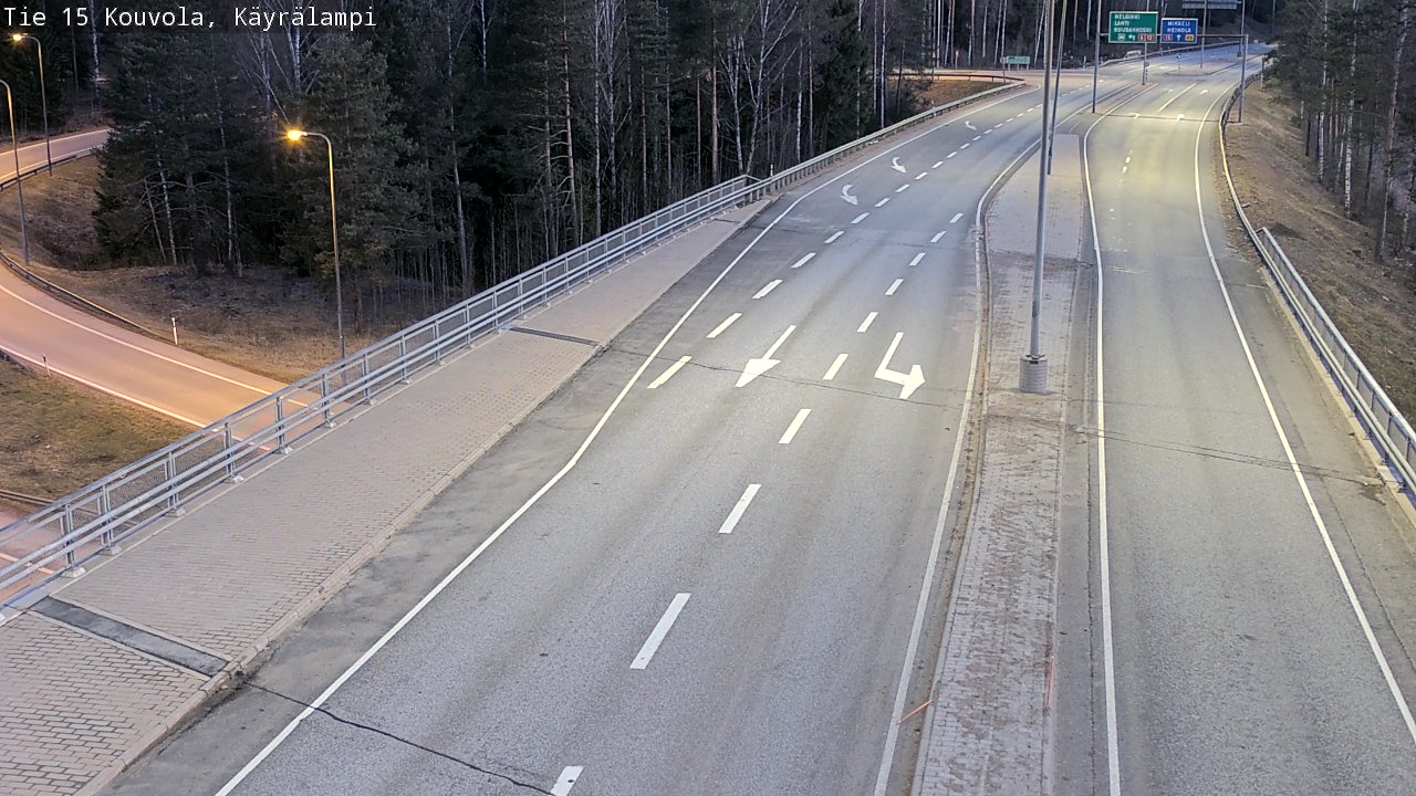 Weather Camera Image Road 15 Kouvola, Käyrälampi, Kouvola, Kymenlaakso