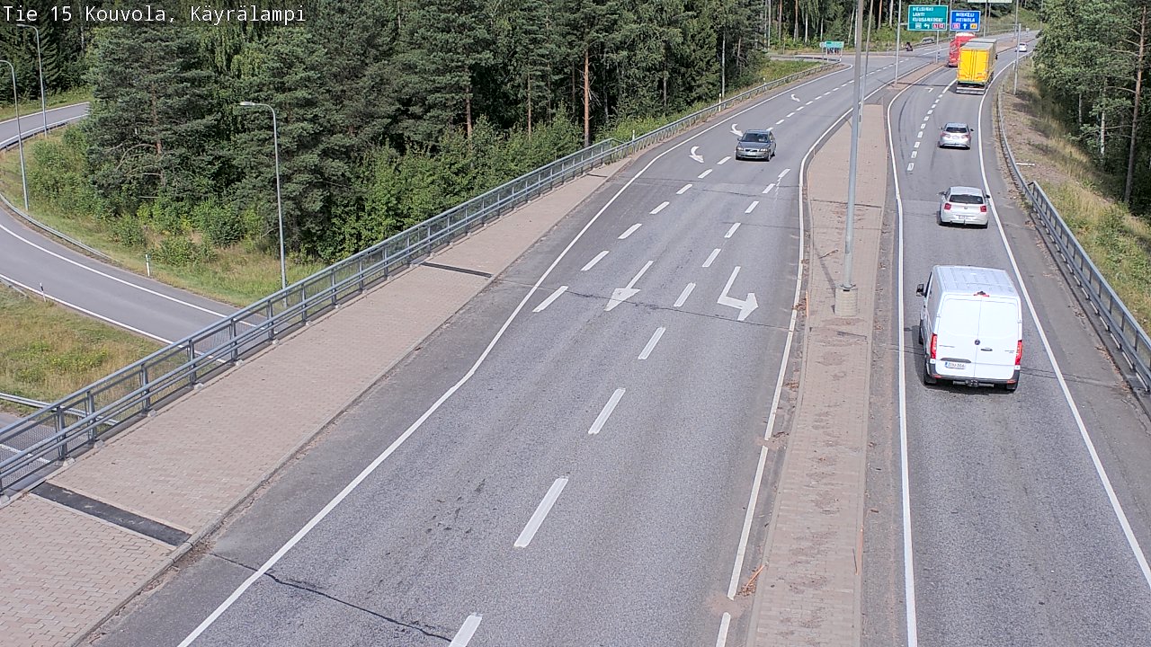 Kelikamerat Kuva Tie 15 Kouvola, Käyrälampi, Kouvola, Kymenlaakso