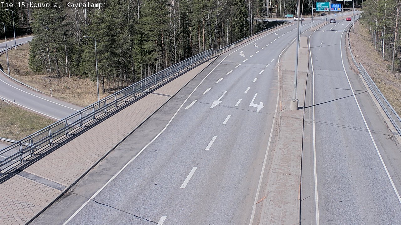 Kelikamerat Kuva Tie 15 Kouvola, Käyrälampi, Kouvola, Kymenlaakso