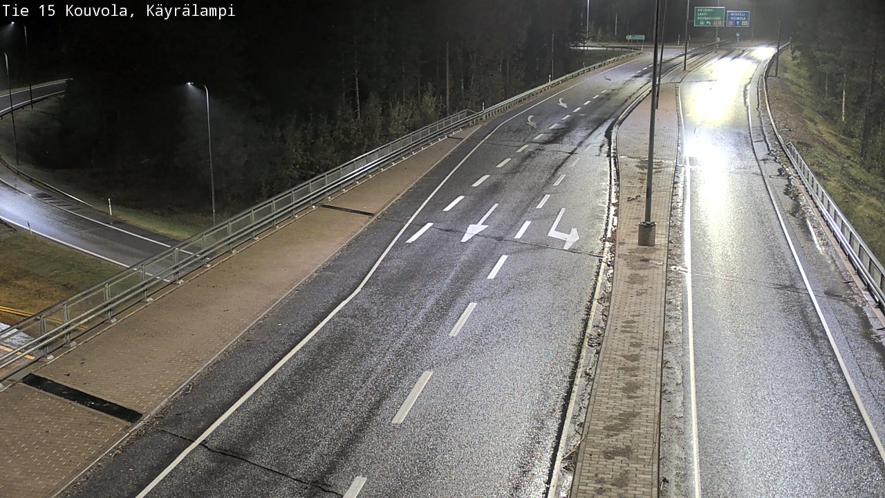 Weather Camera Image Road 15 Kouvola, Käyrälampi, Kouvola, Kymenlaakso