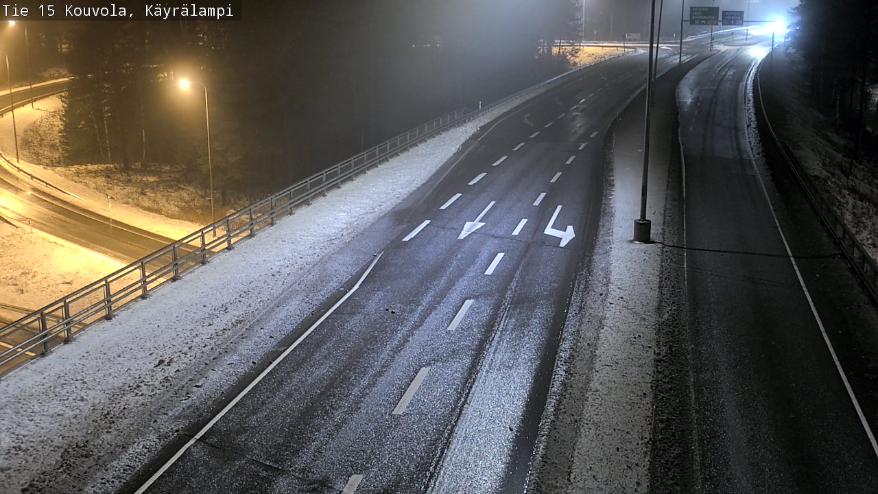 Weather Camera Image Väg 15 Kouvola, Käyrälampi, Kouvola, Kymenlaakso