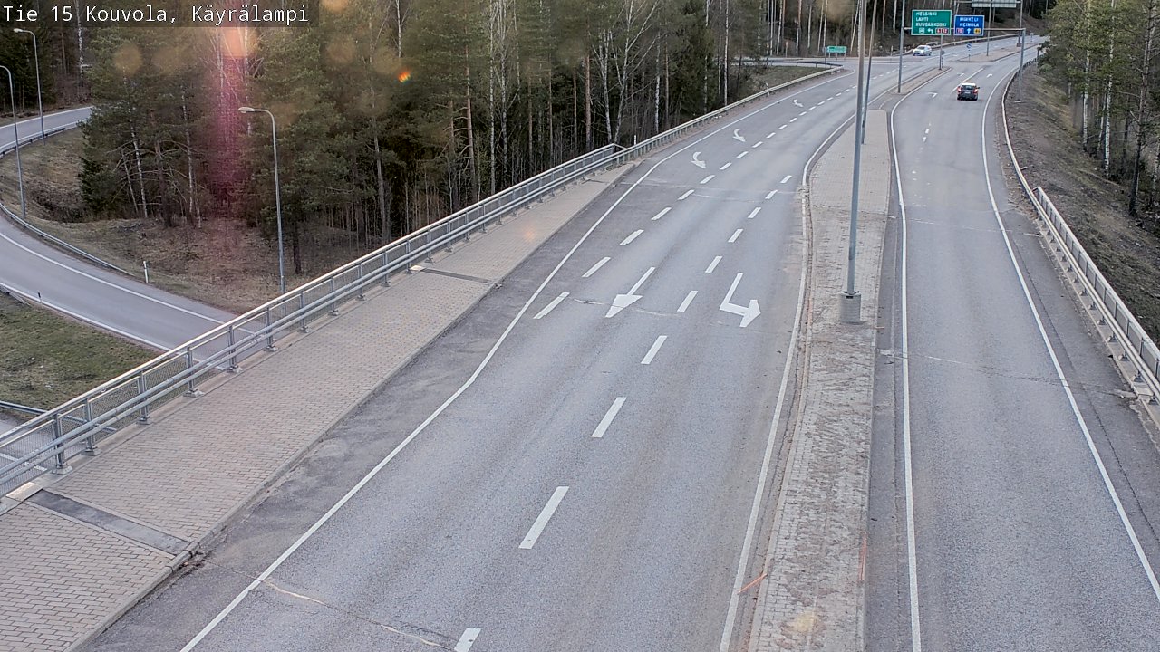 Kelikamerat Kuva Tie 15 Kouvola, Käyrälampi, Kouvola, Kymenlaakso