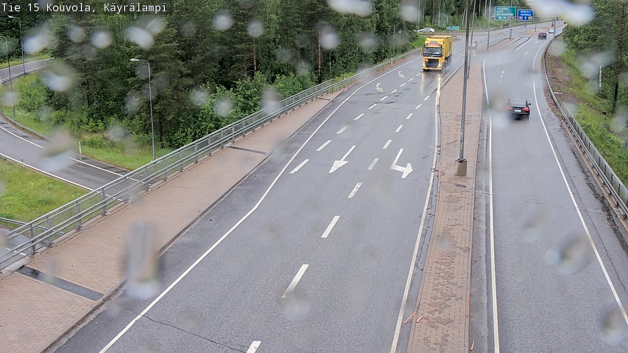 Weather Camera Image Road 15 Kouvola, Käyrälampi, Kouvola, Kymenlaakso