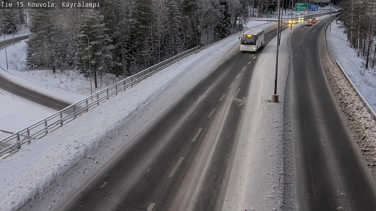 Weather Camera Image Road 15 Kouvola, Käyrälampi, Kouvola, Kymenlaakso