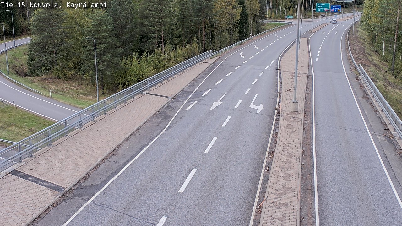 Weather Camera Image Road 15 Kouvola, Käyrälampi, Kouvola, Kymenlaakso