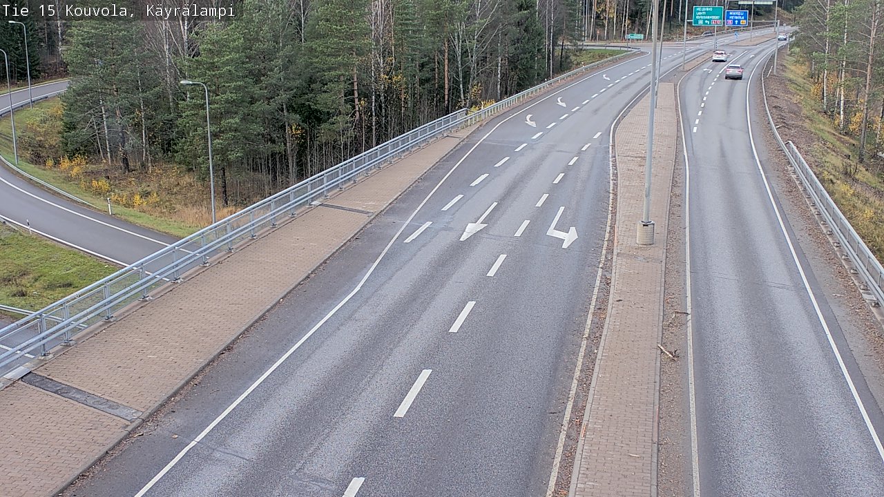 Kelikamerat Kuva Tie 15 Kouvola, Käyrälampi, Kouvola, Kymenlaakso