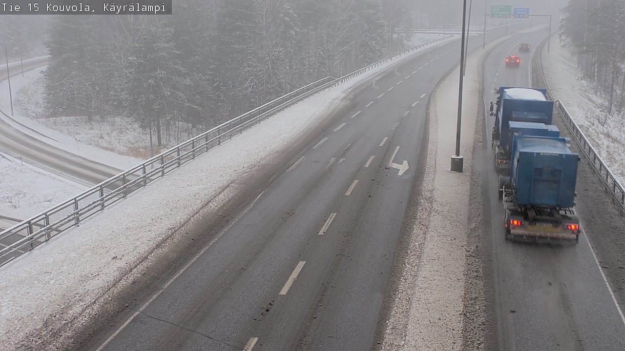 Weather Camera Image Väg 15 Kouvola, Käyrälampi, Kouvola, Kymenlaakso