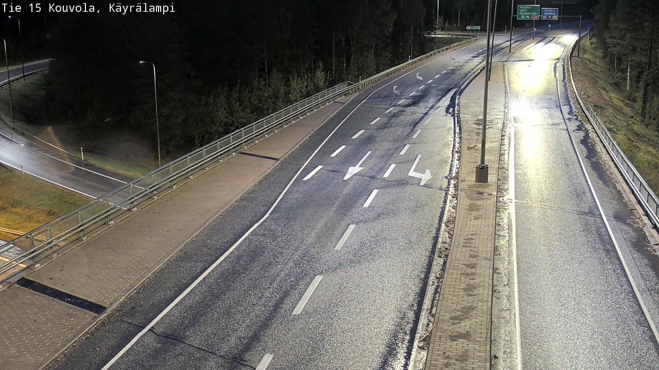 Weather Camera Image Road 15 Kouvola, Käyrälampi, Kouvola, Kymenlaakso
