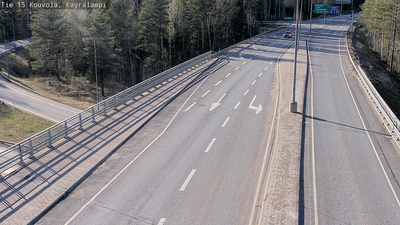 Kelikamerat Kuva Tie 15 Kouvola, Käyrälampi, Kouvola, Kymenlaakso