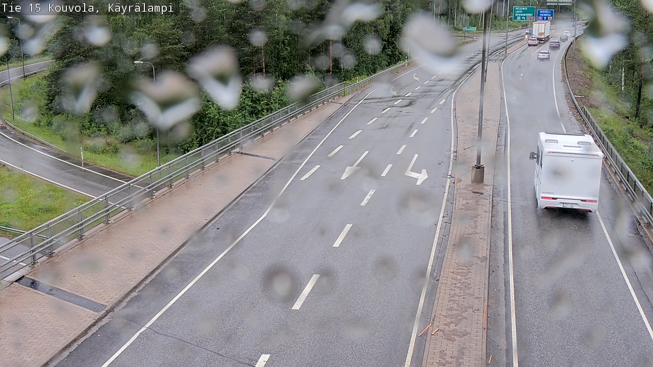 Weather Camera Image Road 15 Kouvola, Käyrälampi, Kouvola, Kymenlaakso