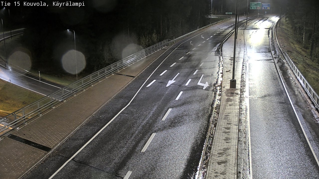 Weather Camera Image Road 15 Kouvola, Käyrälampi, Kouvola, Kymenlaakso