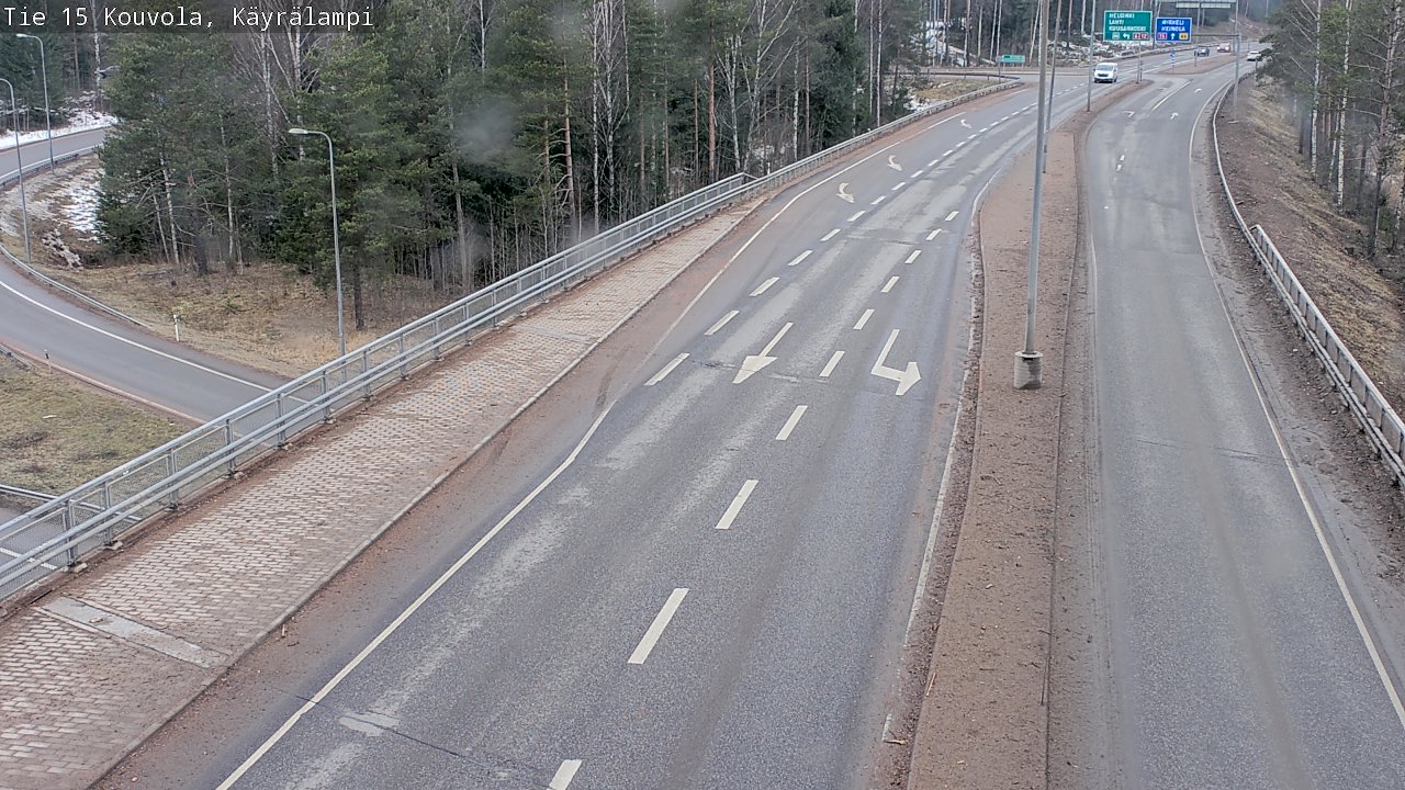 Weather Camera Image Road 15 Kouvola, Käyrälampi, Kouvola, Kymenlaakso