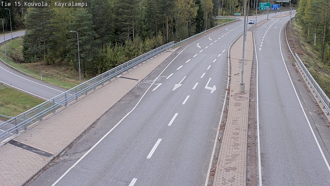 Weather Camera Image Road 15 Kouvola, Käyrälampi, Kouvola, Kymenlaakso